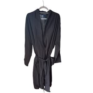 NWT Polo Ralph Lauren Black Check Robe Men’s Size S/M Belted Shawl Collar Cotton